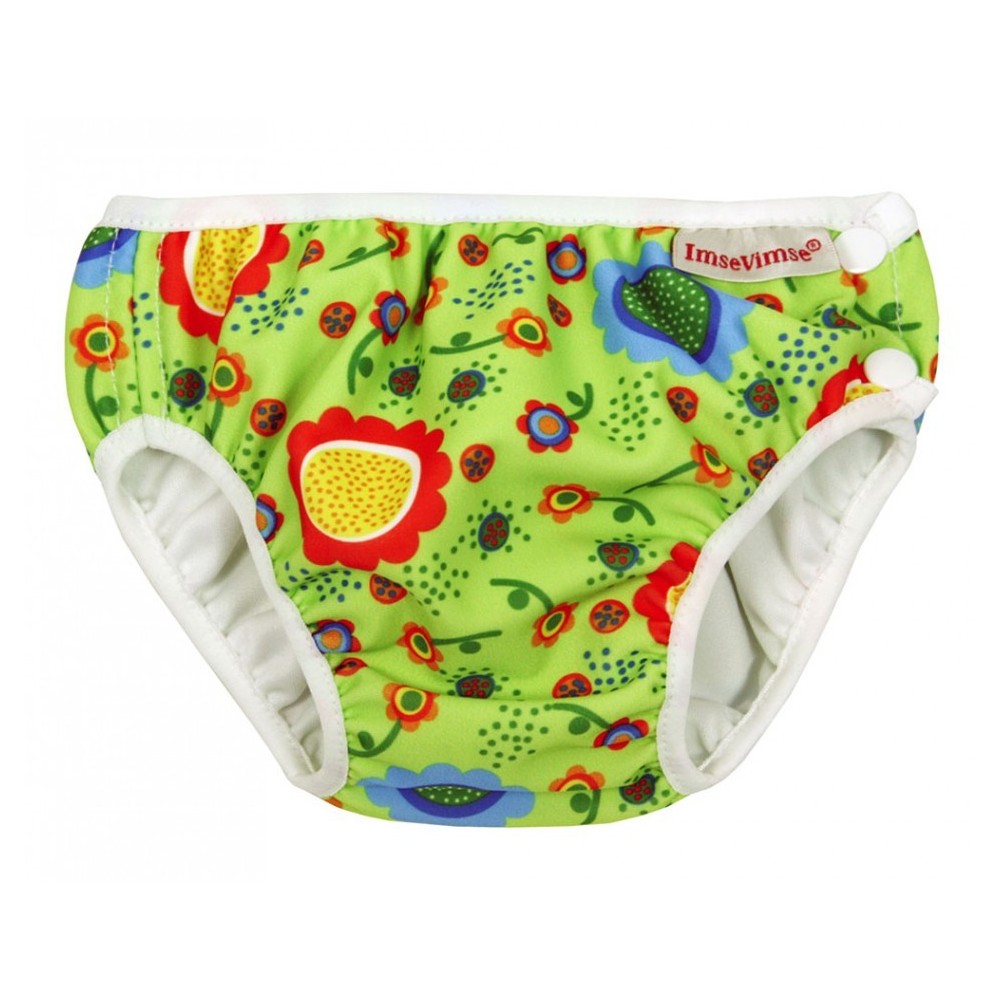 Fleurs vertes" pool liner