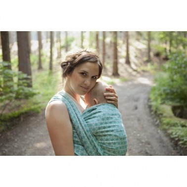 Tuch zum Tragen. "YARO BASKET EMERALD"