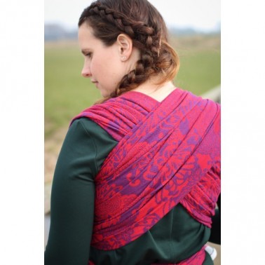 Carrying sling "Yaro Chrys Contra Purple Red Modal