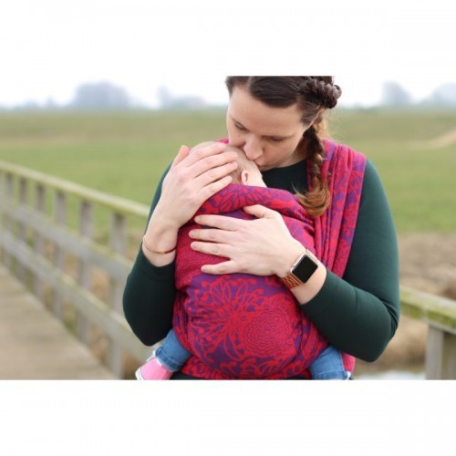 Tragetuch "Yaro Chrys Contra Purple Red Modal"