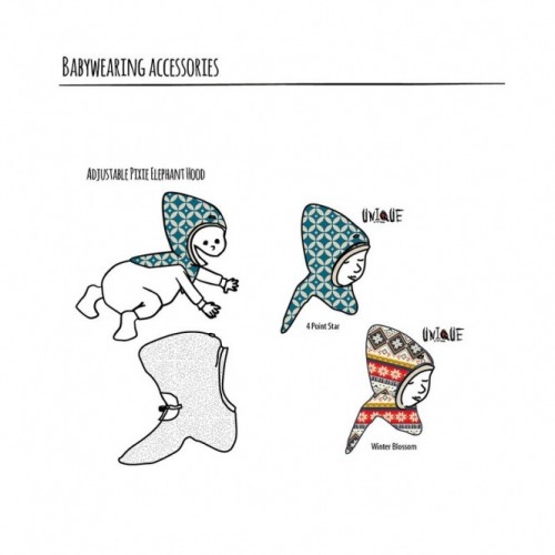 Pixie Elephant Hood Schwarz