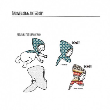 Pixie Elephant Hood Black