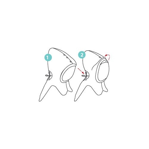 Cappuccio Pixie Elephant nero