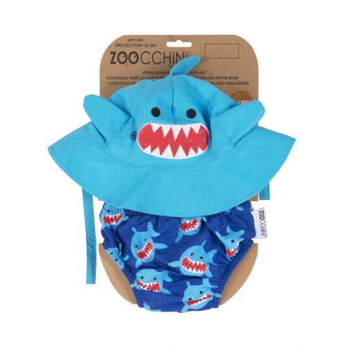 Costume da bagno + cappello da squalo abbinato