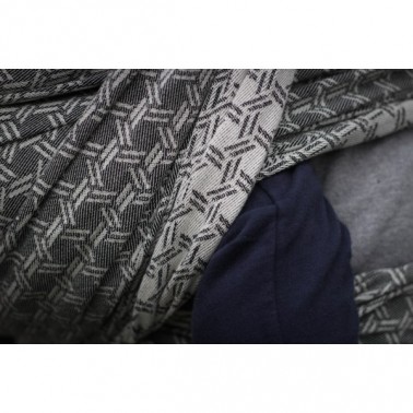 Scarf "Yaro Basket Black 4.60m