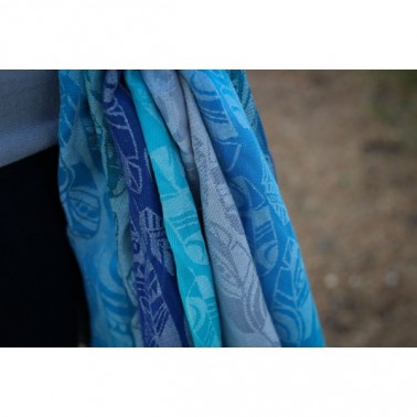 Four Winds Aqua Grad" scarf 4,6m
