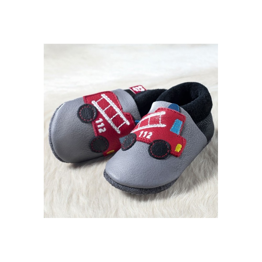 POLOLO Chaussons en cuir " Singe"