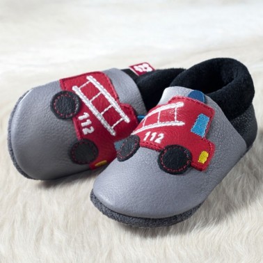 POLOLO Chaussons en cuir " Singe"