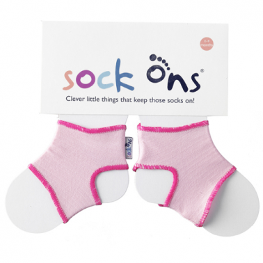 Sock Ons 0-6mois rose