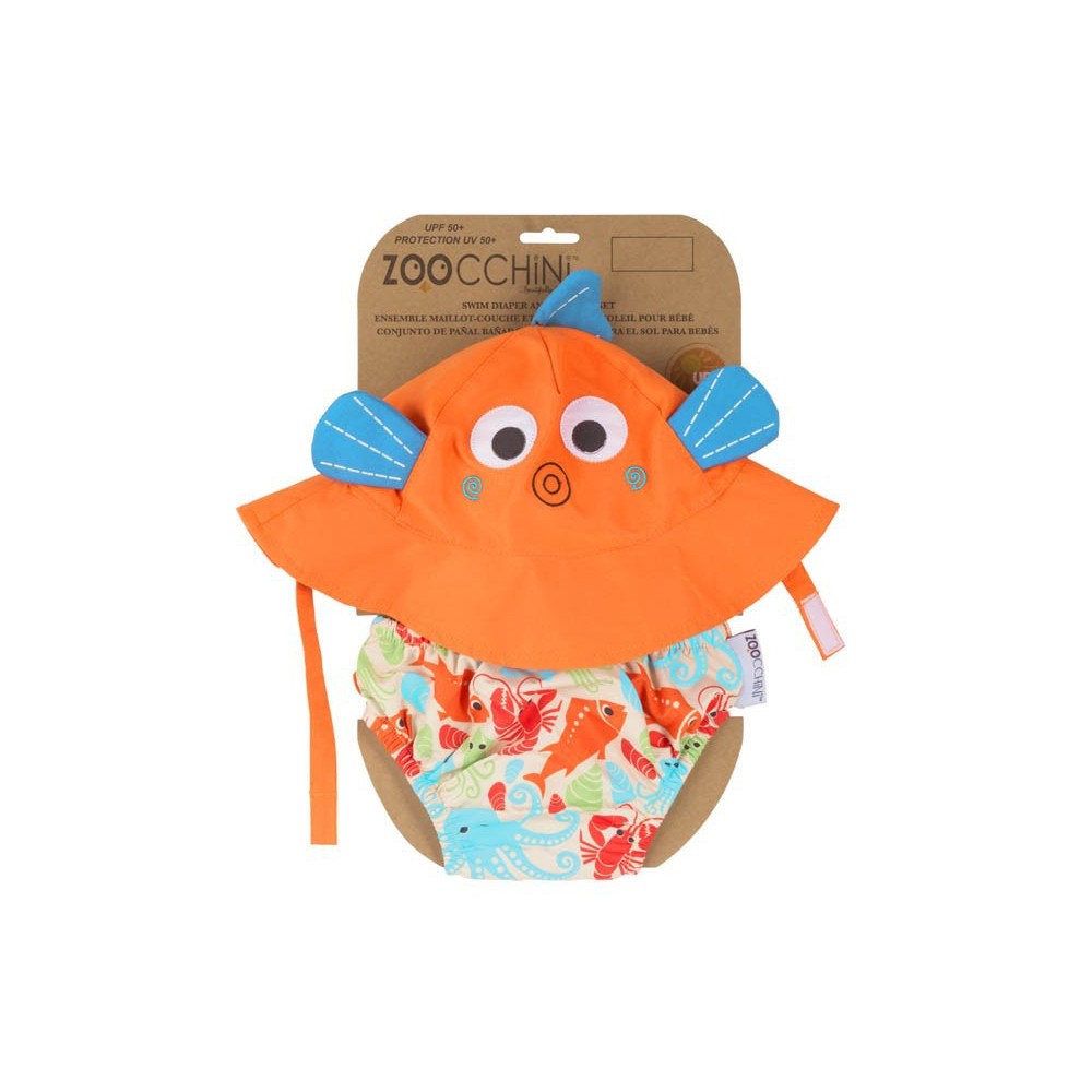 Costume da bagno + cappello da pesce coordinato