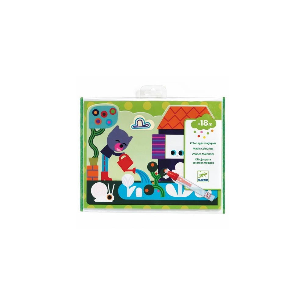 Coloriage magique jardin