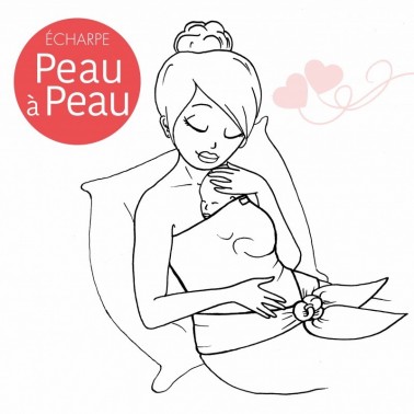 Écharpe - bandeau peau à peau