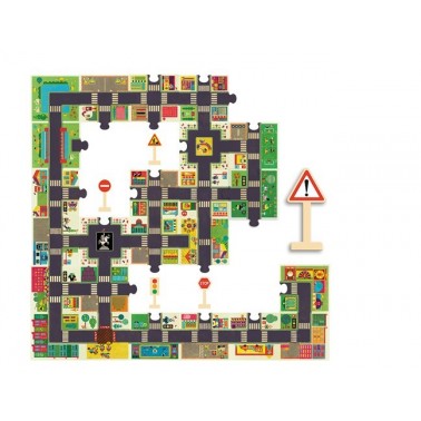 Giant Puzzle "The City" 24pcs