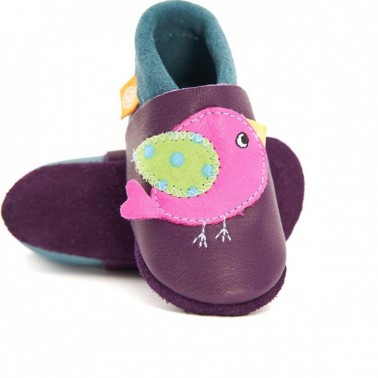 Leather slippers "Pololo