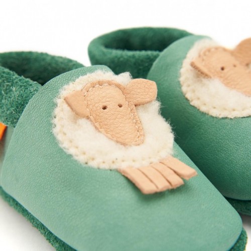 Leather slippers "Pololo" Sheep