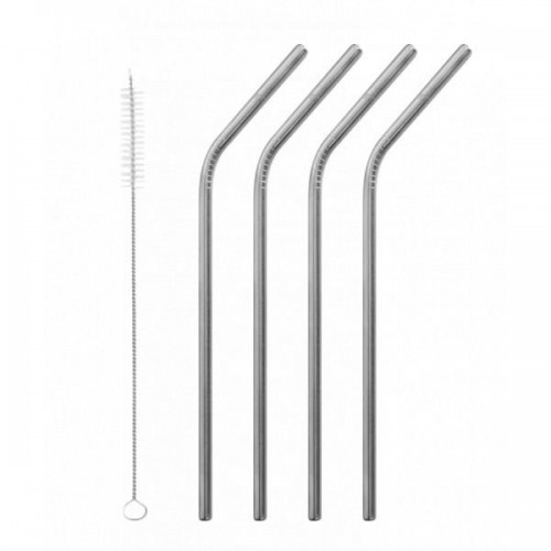 Set of 4 N°1 LONG 24 x 6 stainless steel straws