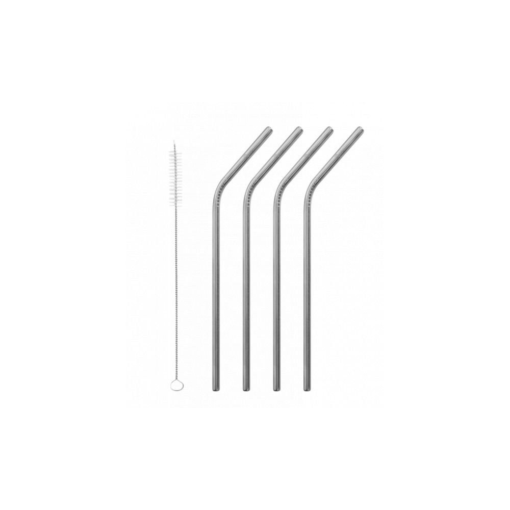 Set of 4 N°1 LONG 24 x 6 stainless steel straws Set of 4 N°1 LONG 24 x 6 stainless steel straws
