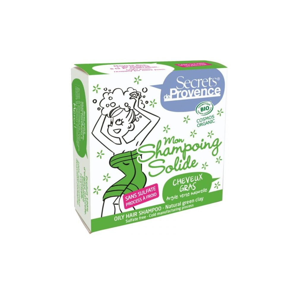 Solid shampoo for oily hair