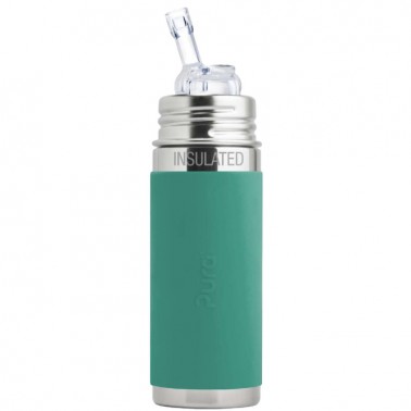 Baby bottle - 260ml isothermal straw bottle (various colours)