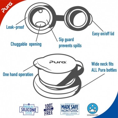 Sports tip compatible with feeding bottles Pura