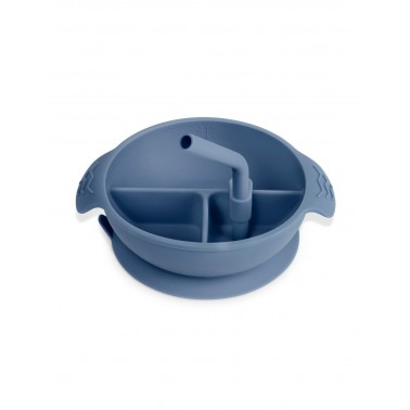 Plate with suction cup compartments
