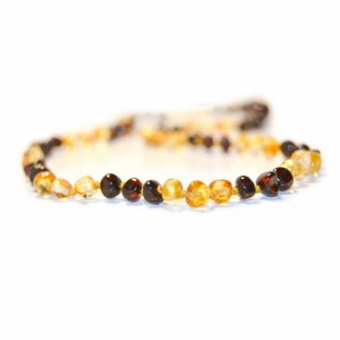 Bernsteinkette Lemon/Cherry