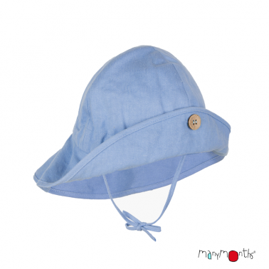 Chapeaux d'été évolutifs bleu 3-18mois