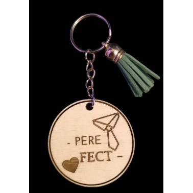 Father Fect wooden key ring