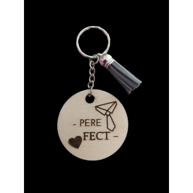 Father Fect wooden key ring