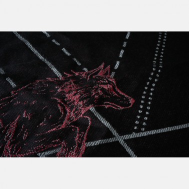 Scarf "Yaro Geofox Duo Black Red Silver