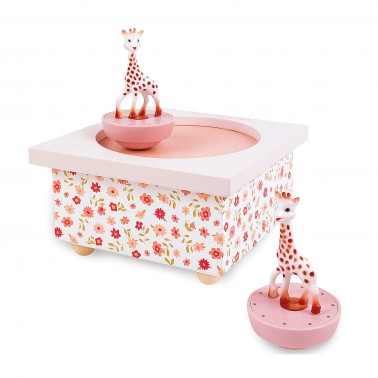 Sophie the giraffe music box flowers