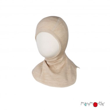 Merino Kapuze beige