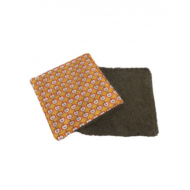 Waschbare Tücher Frottee Olive