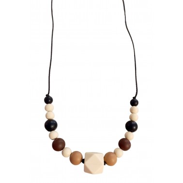 Collier allaitement/portage brun