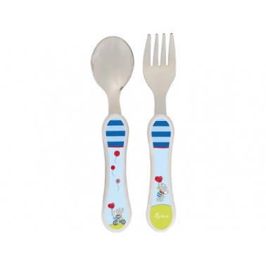 Elephant" two-piece cutlery/services set