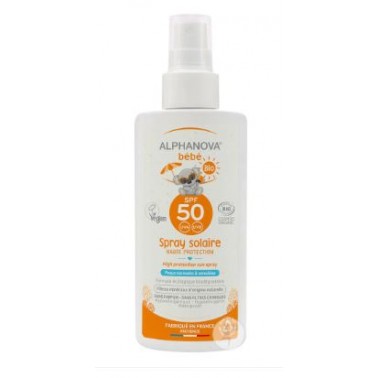 Crema solare spray 50+ per bambini