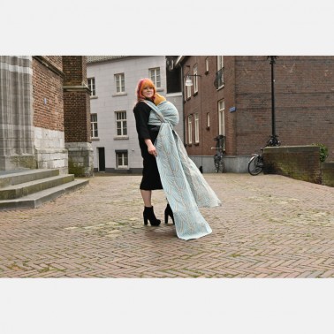 Sciarpa "Yaro Dandy Nero Lana Naturale