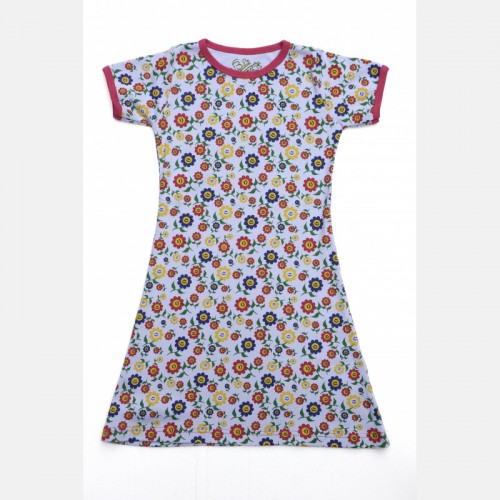 Robe fleurie en coton BIO