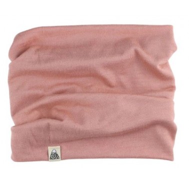 Snood mérinos rose