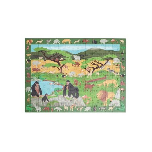Puzzle 2 en 1 savane Puzzle 2 en 1 savane