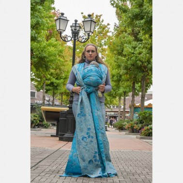 Écharpe "Yaro Starfish Duo Blue Grey Confetti"