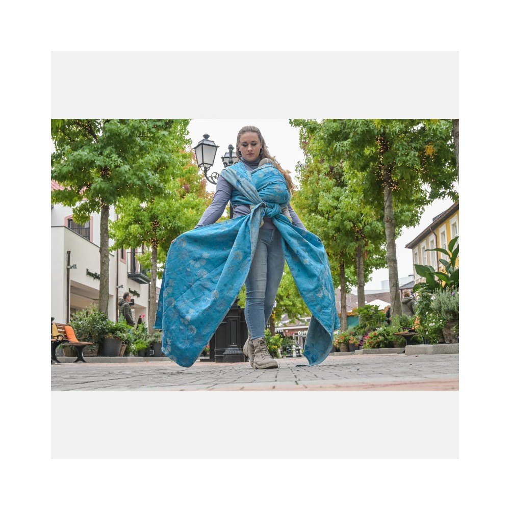 Écharpe "Yaro Starfish Duo Blue Grey Confetti"