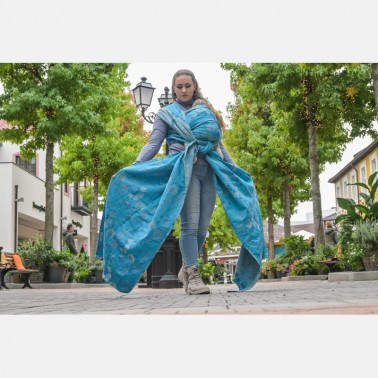 Écharpe "Yaro Starfish Duo Blue Grey Confetti"