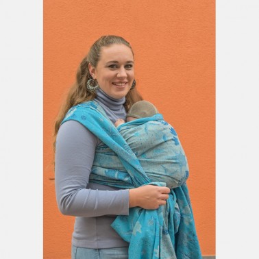 Écharpe "Yaro Starfish Duo Blue Grey Confetti"