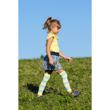 Jupe à fleurs bleu 2-5ans