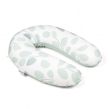 Coussin d'allaitement  "Leaves menthe" 140cm Doomoo