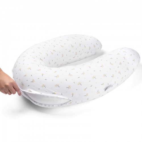 Coussin d'allaitement Buddy Flower jaune DOOMOO