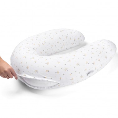 Coussin d'allaitement Buddy Flower jaune DOOMOO