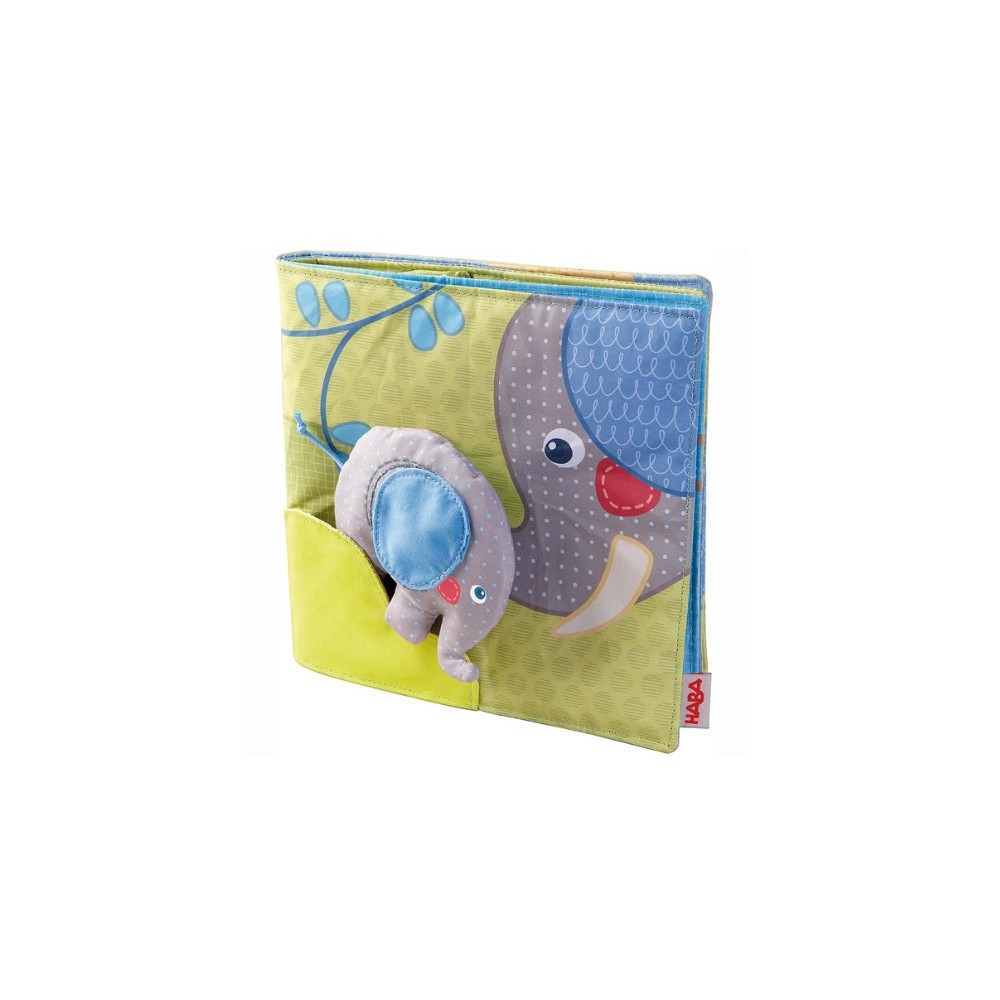 Livre en tissus éléphant Livre en tissus éléphant