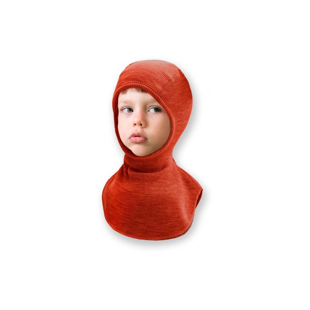 Cagoule mérinos rich ambre manymonths